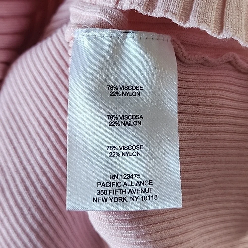 Pink Short Sleeve Turtleneck - Picture 7 of 7